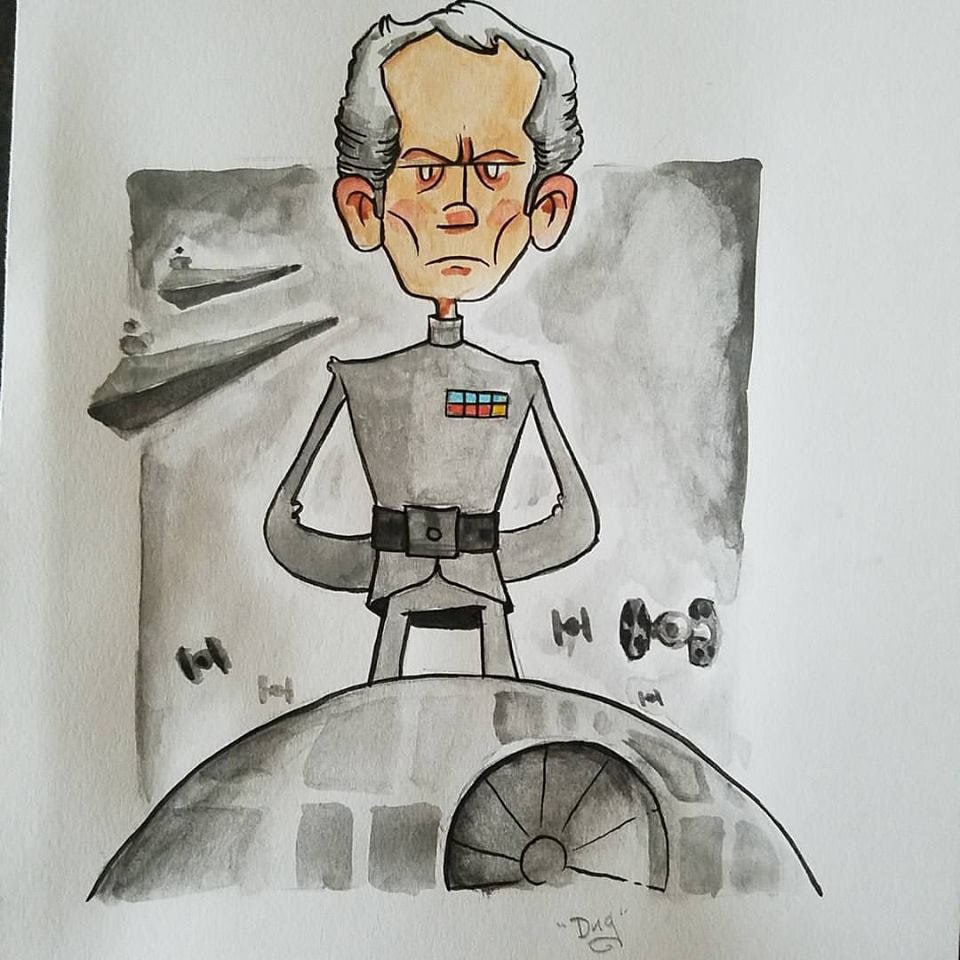 Tarkin! Water color illustration