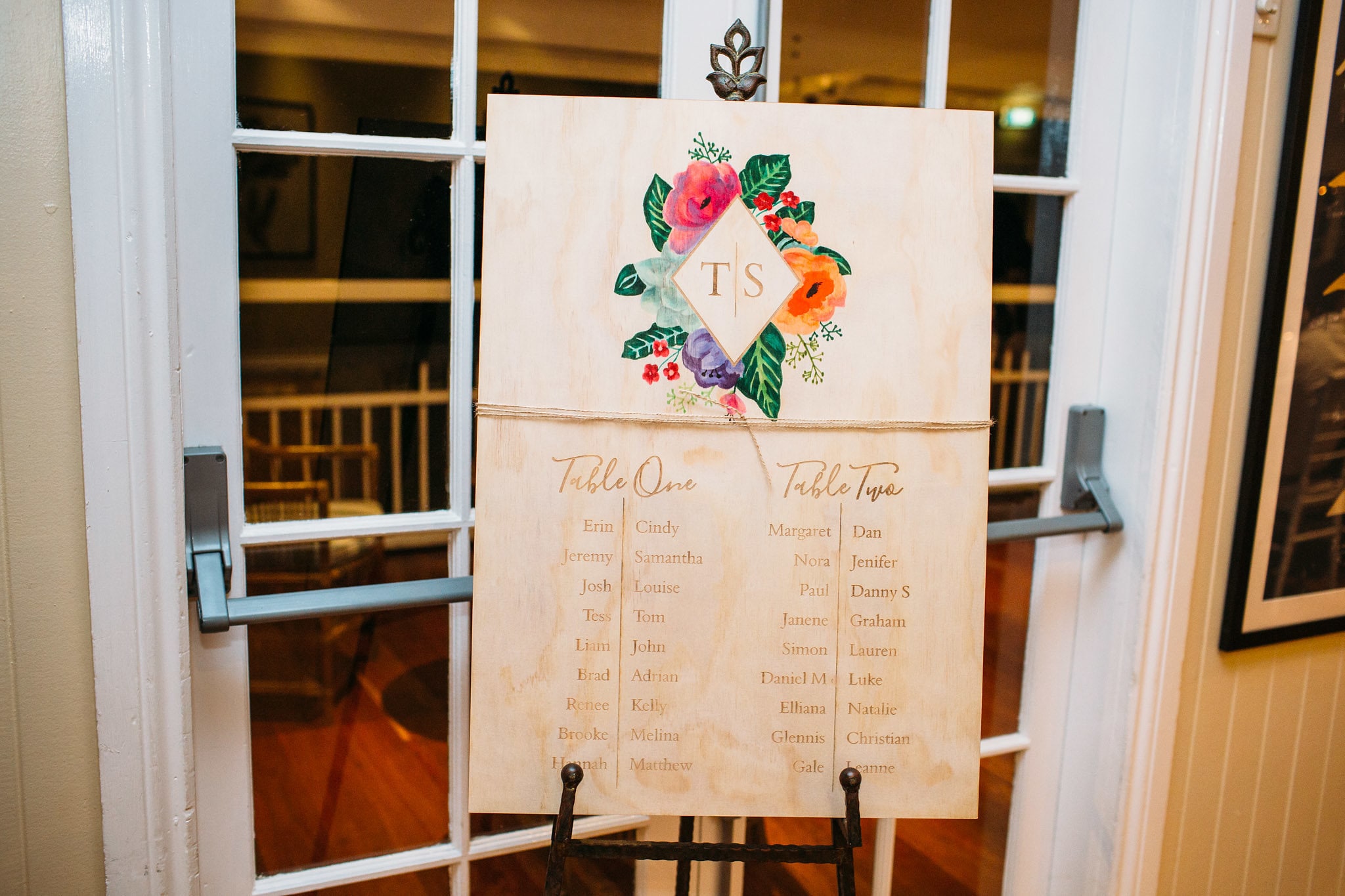 Table seating chart