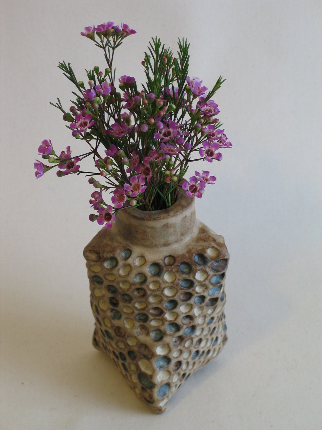 Ceramic Honeycomb vase.  Apis habilis:  Vase Number 2