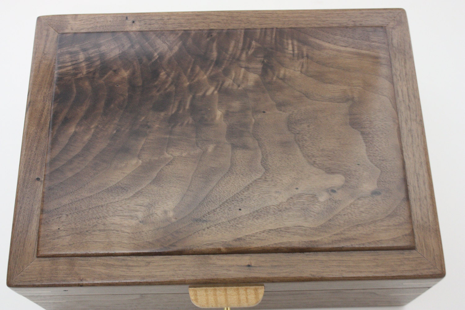 Handmade Black Walnut Burl Lid