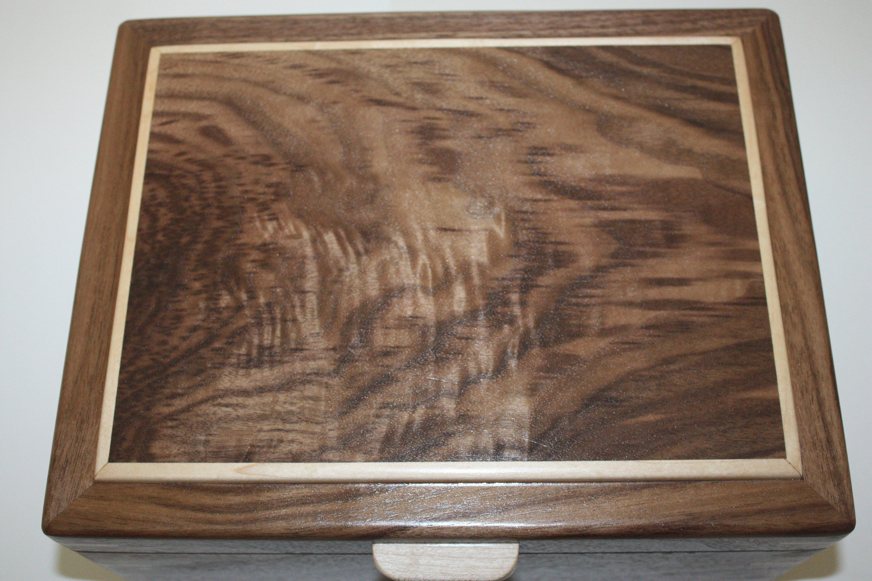 Walnut wood box