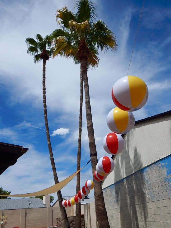 Beach ball garland