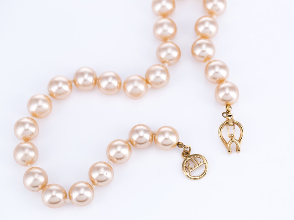 Vintage Kenneth Jay Lane Faux Pearl Choker