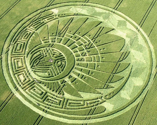 Mayan Head Dress Crop Circle