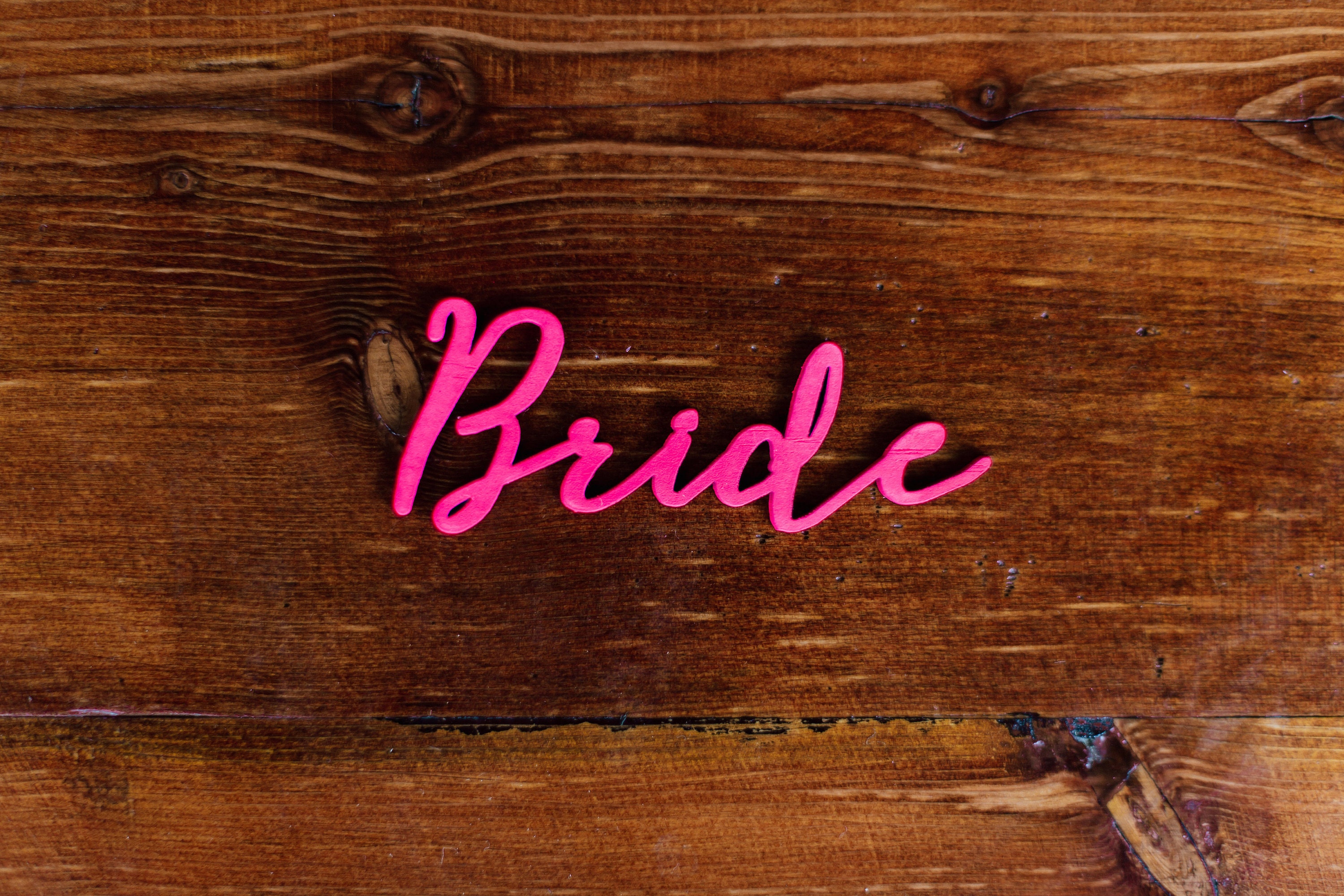 Pink laser cut place setting