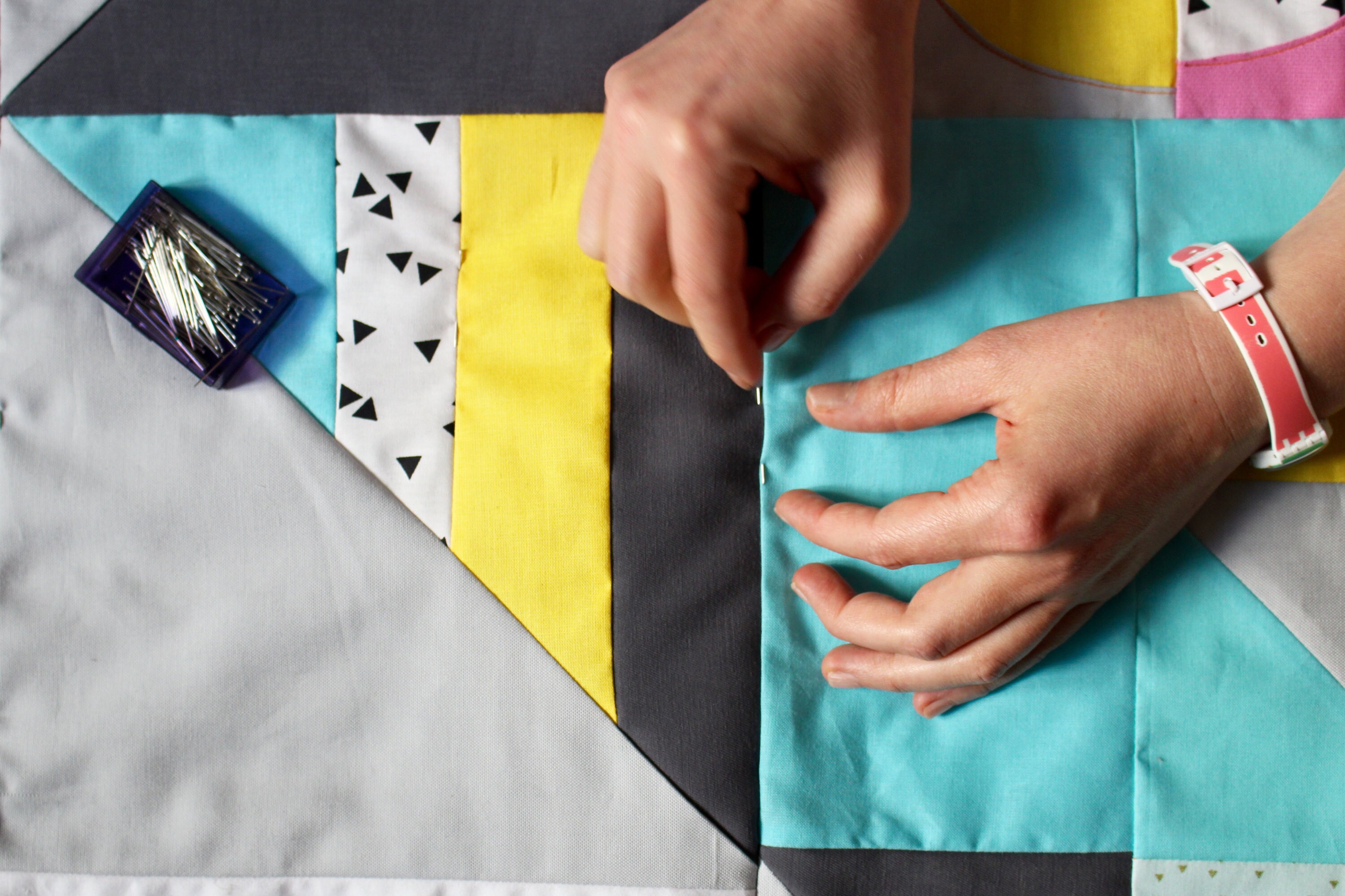 Quilt by Karolin Reichardt / Boat and Balloon