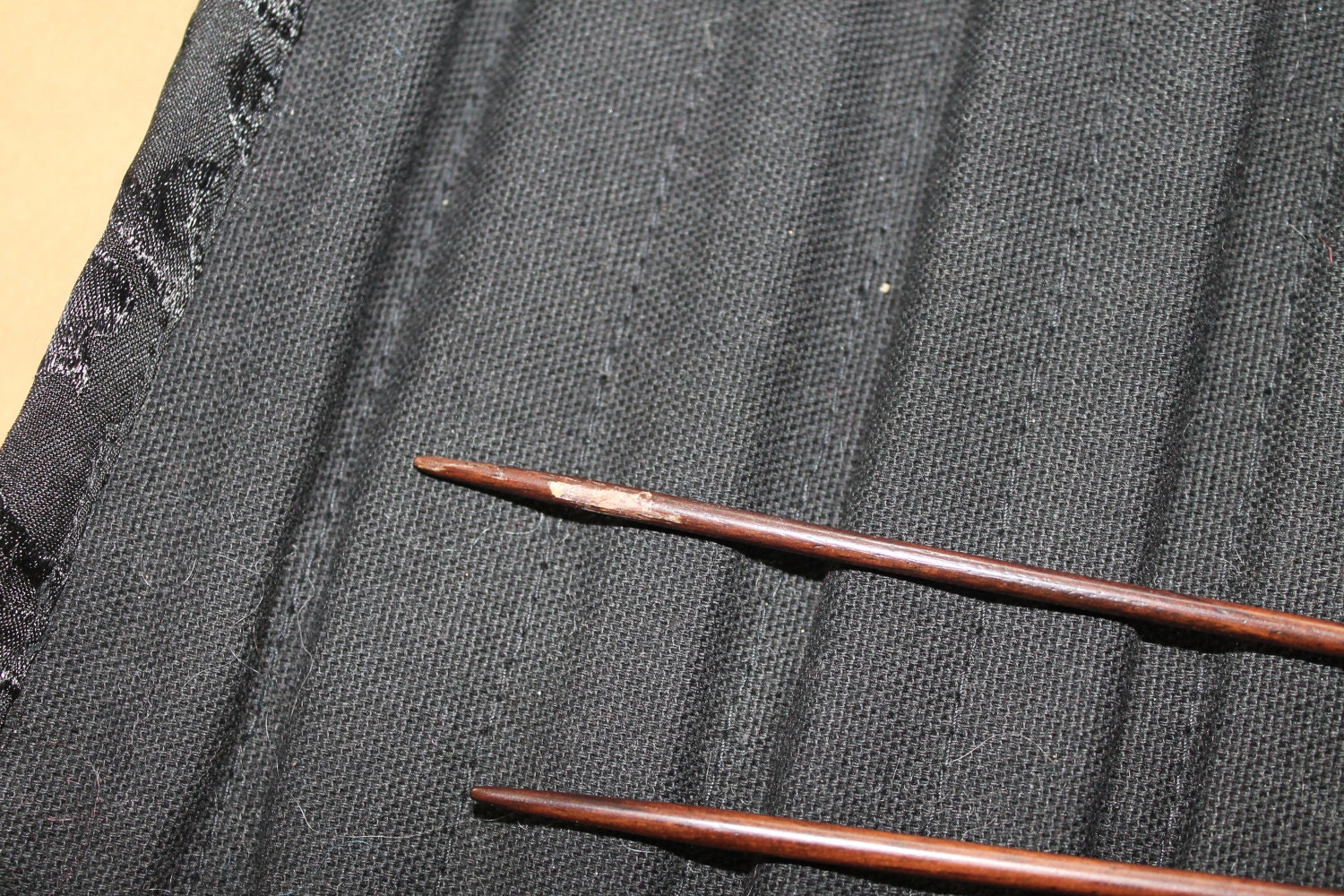 chewing the needle