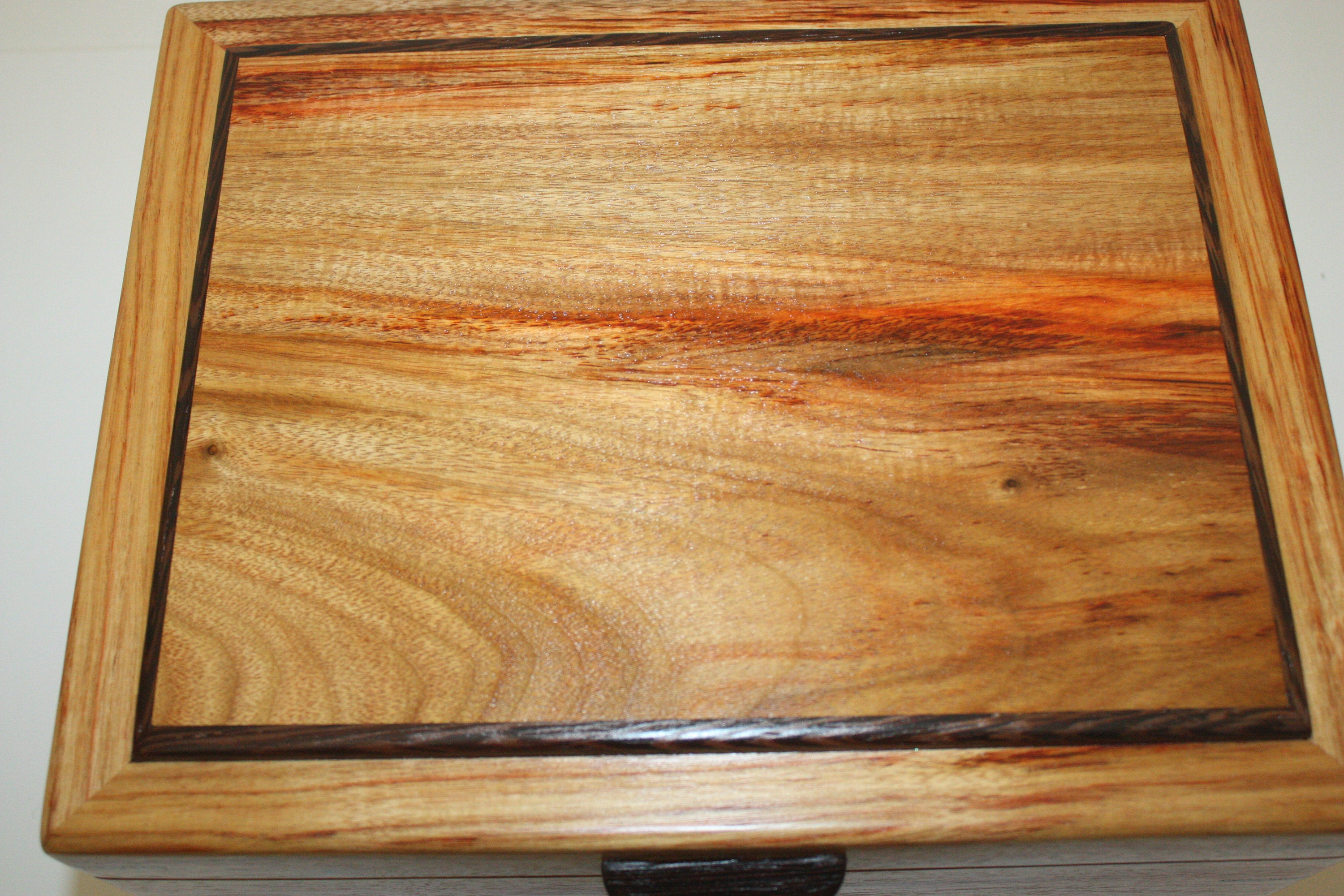 Canarywood Locking Wood Box