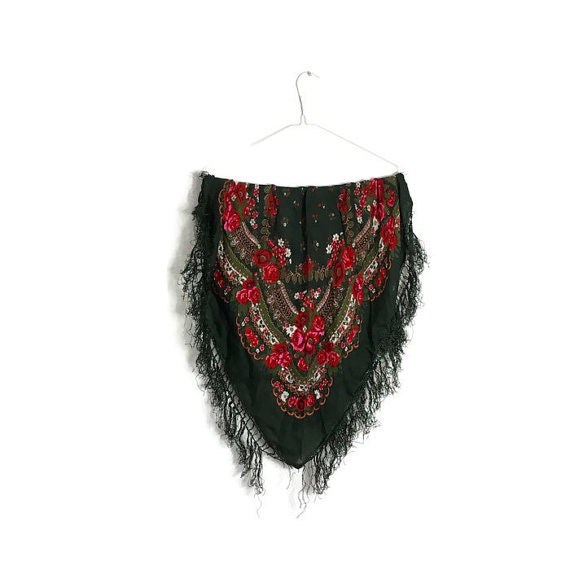 Rose print scarf
