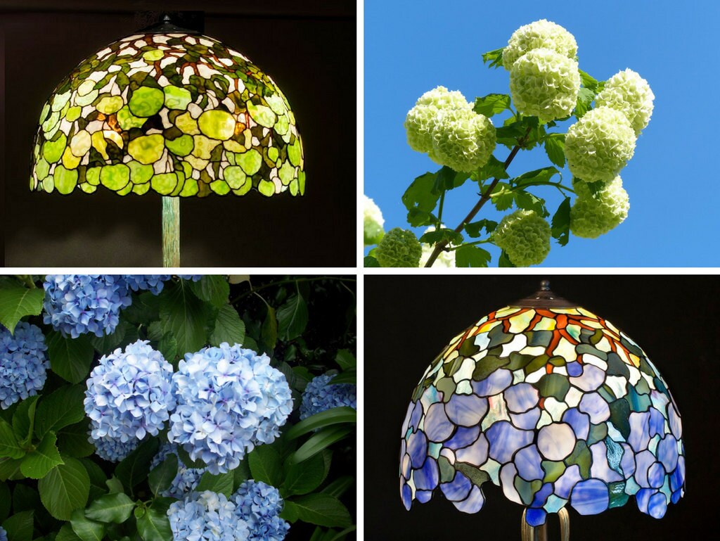 Hydrangea lamps