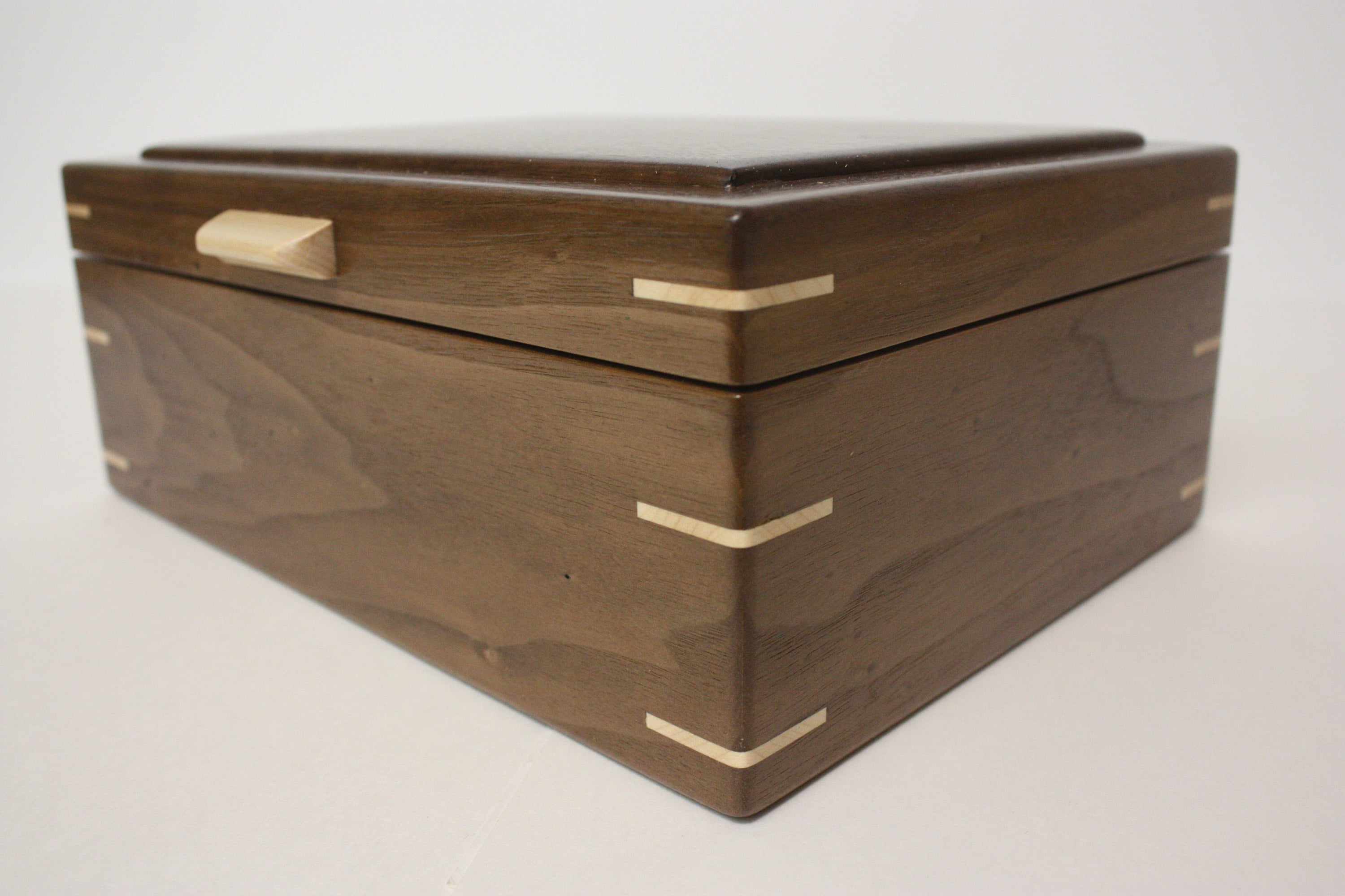 Black Walnut Wood Box with Mitered Corners