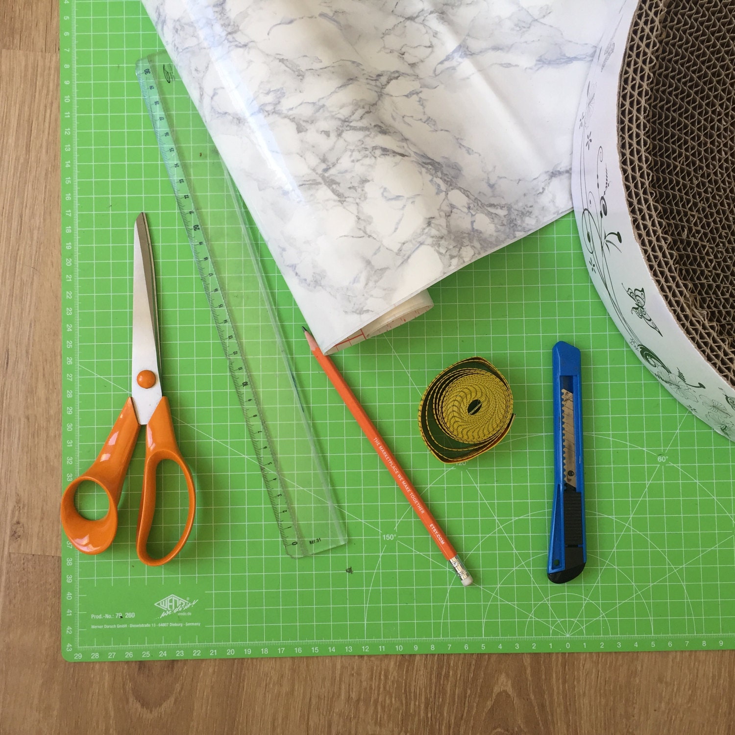 matériel tuto panier pour chat diy