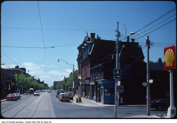 Queen and Beverley, looking west, June 7, 1981