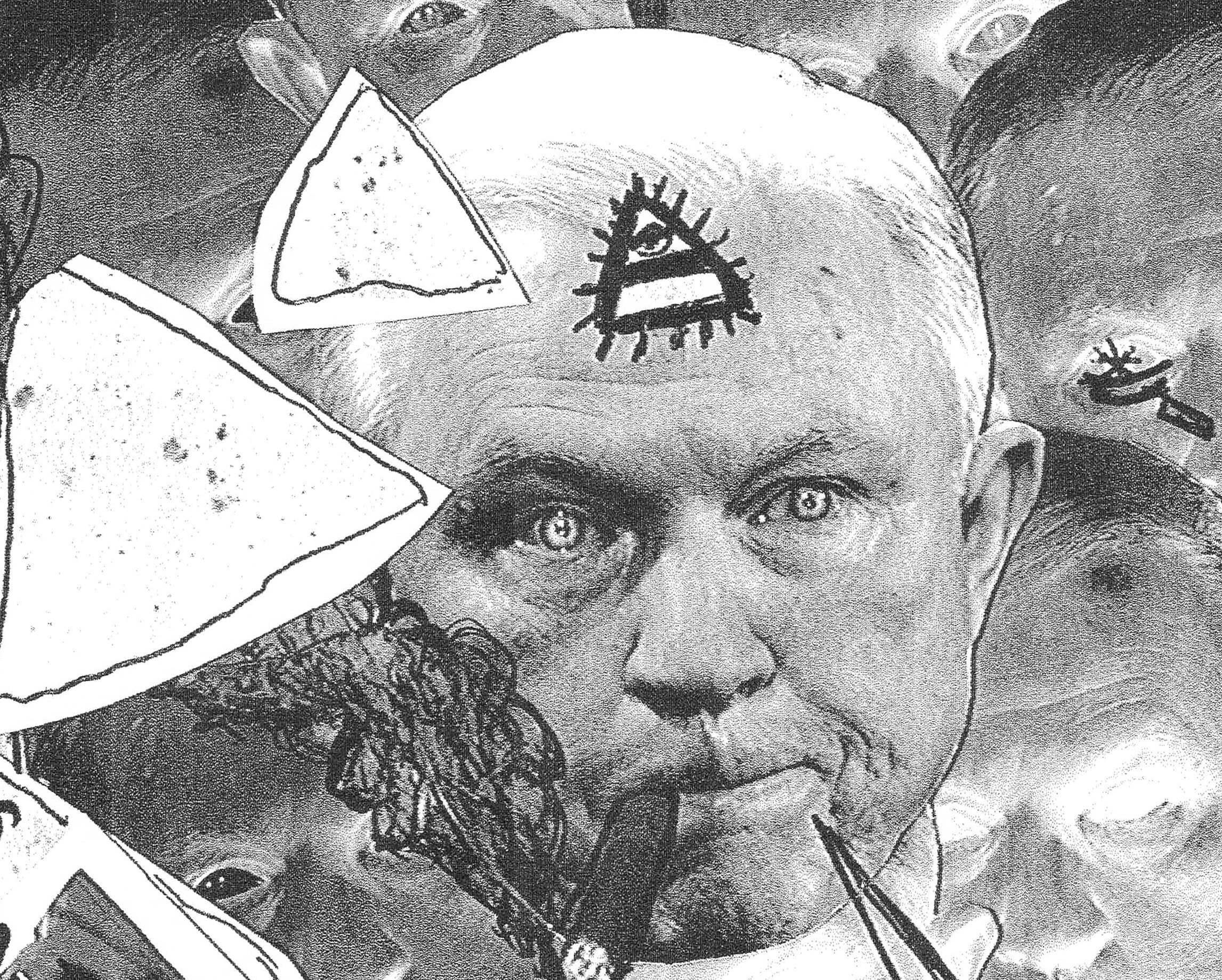 Close up of The Beauregard Sessions - satirical fictional punk rock handbill by CRD Larson