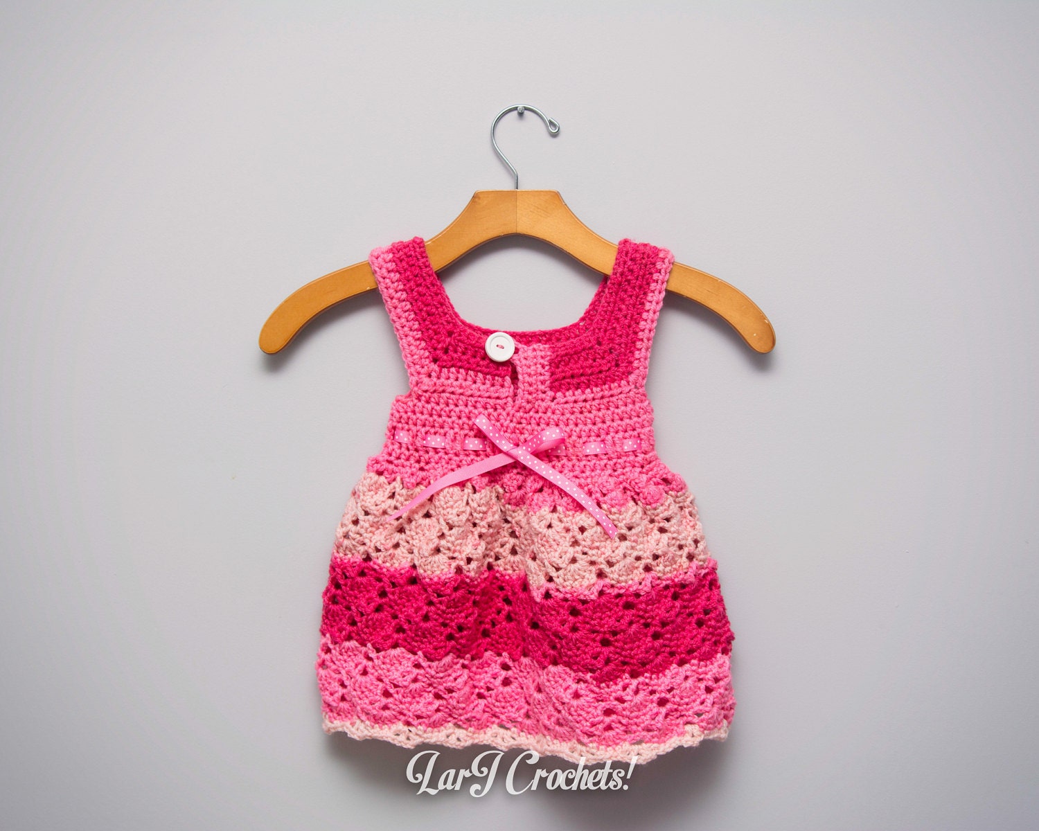 Caron Cakes yarn baby doll dress