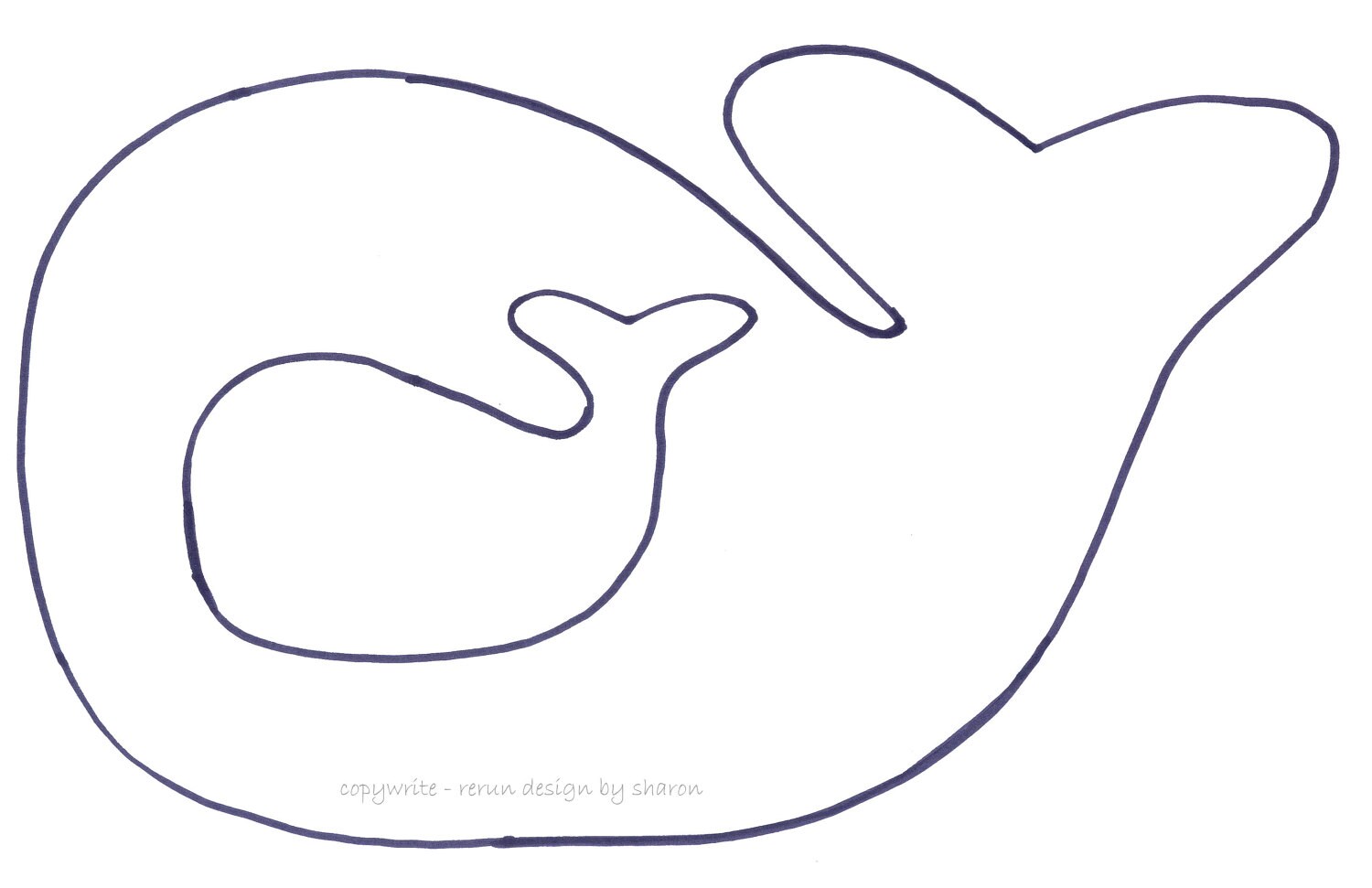 Free Whale Toy and Applique Pattern