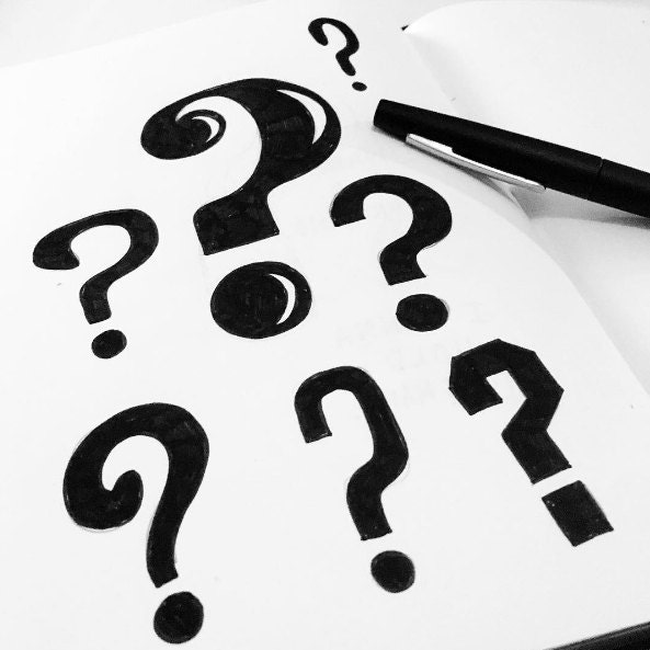Question mark sketch