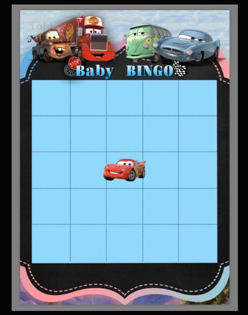 Baby, bingo, game, babyshower