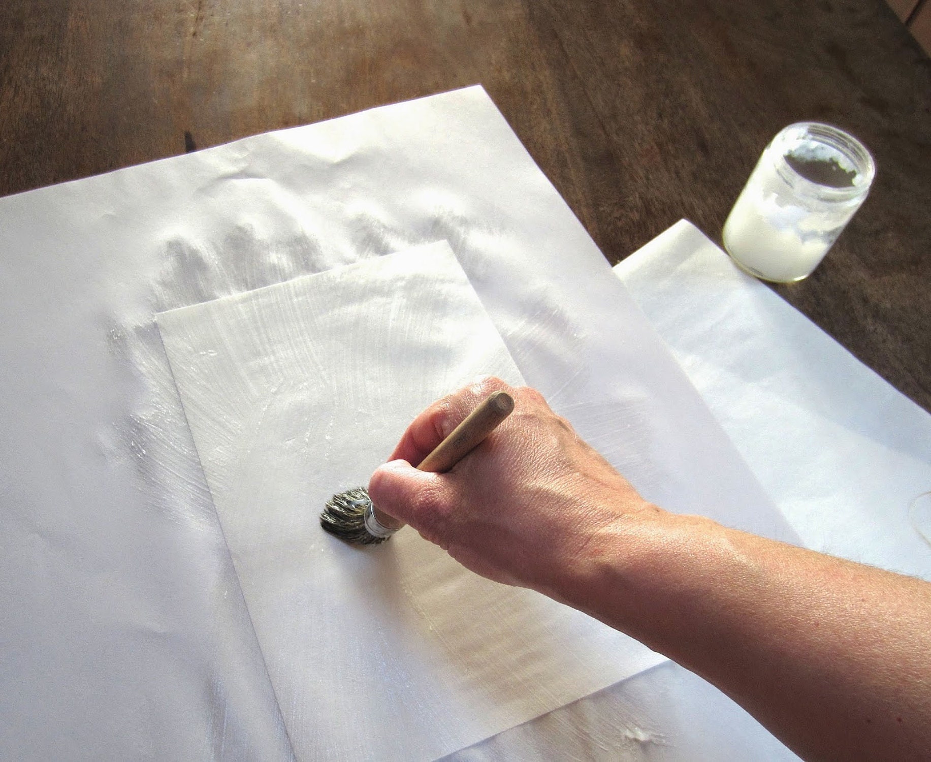 Pasting out the Japanese paper