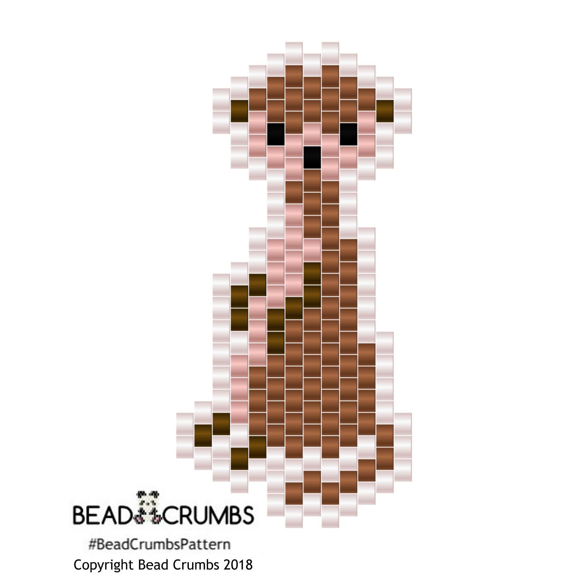 Brick Stitch Meerkat Pattern by Bead Crumbs