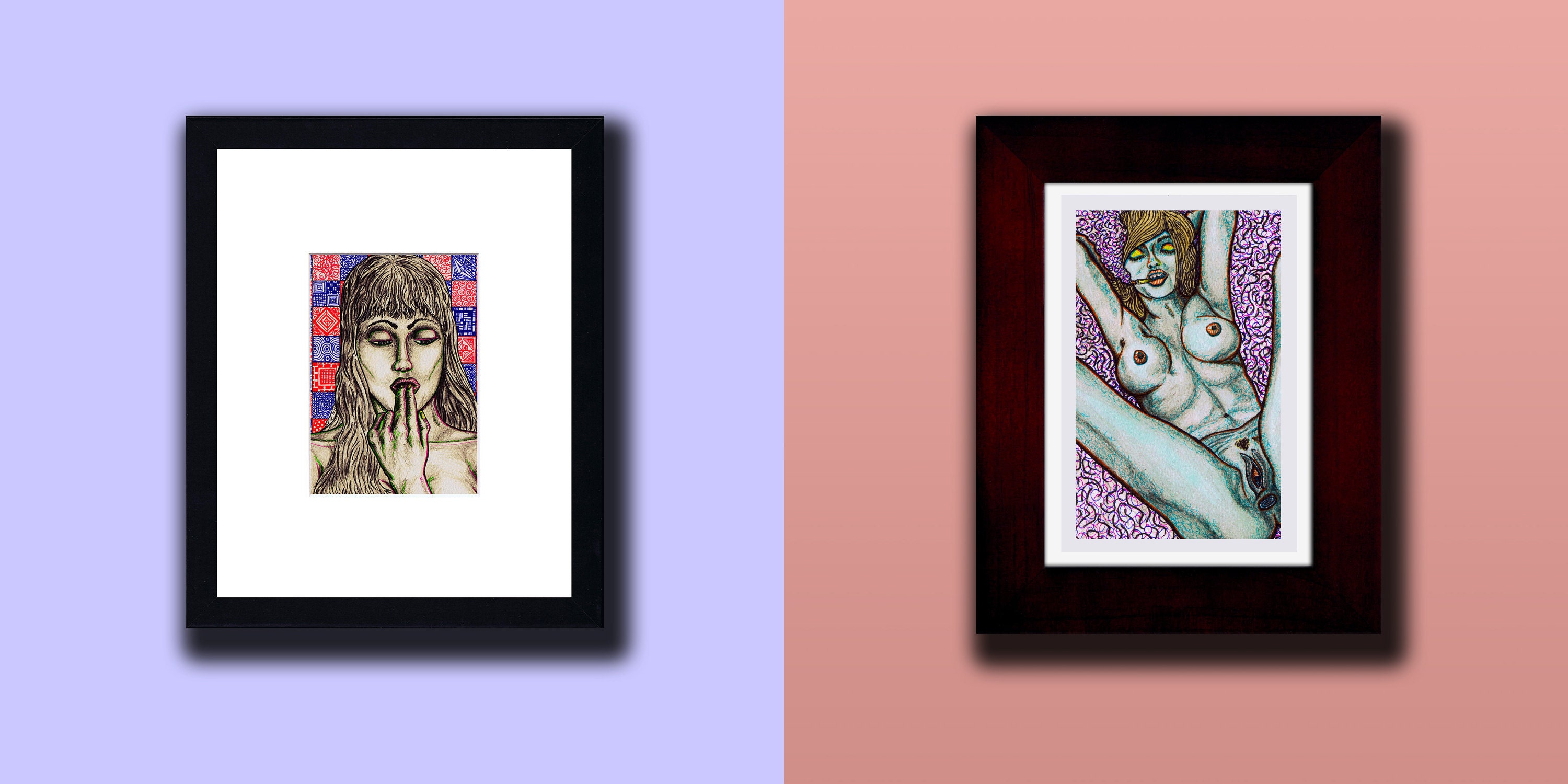 Sex and Drugs (left) and Cotton Candy (right) by CRD Larson