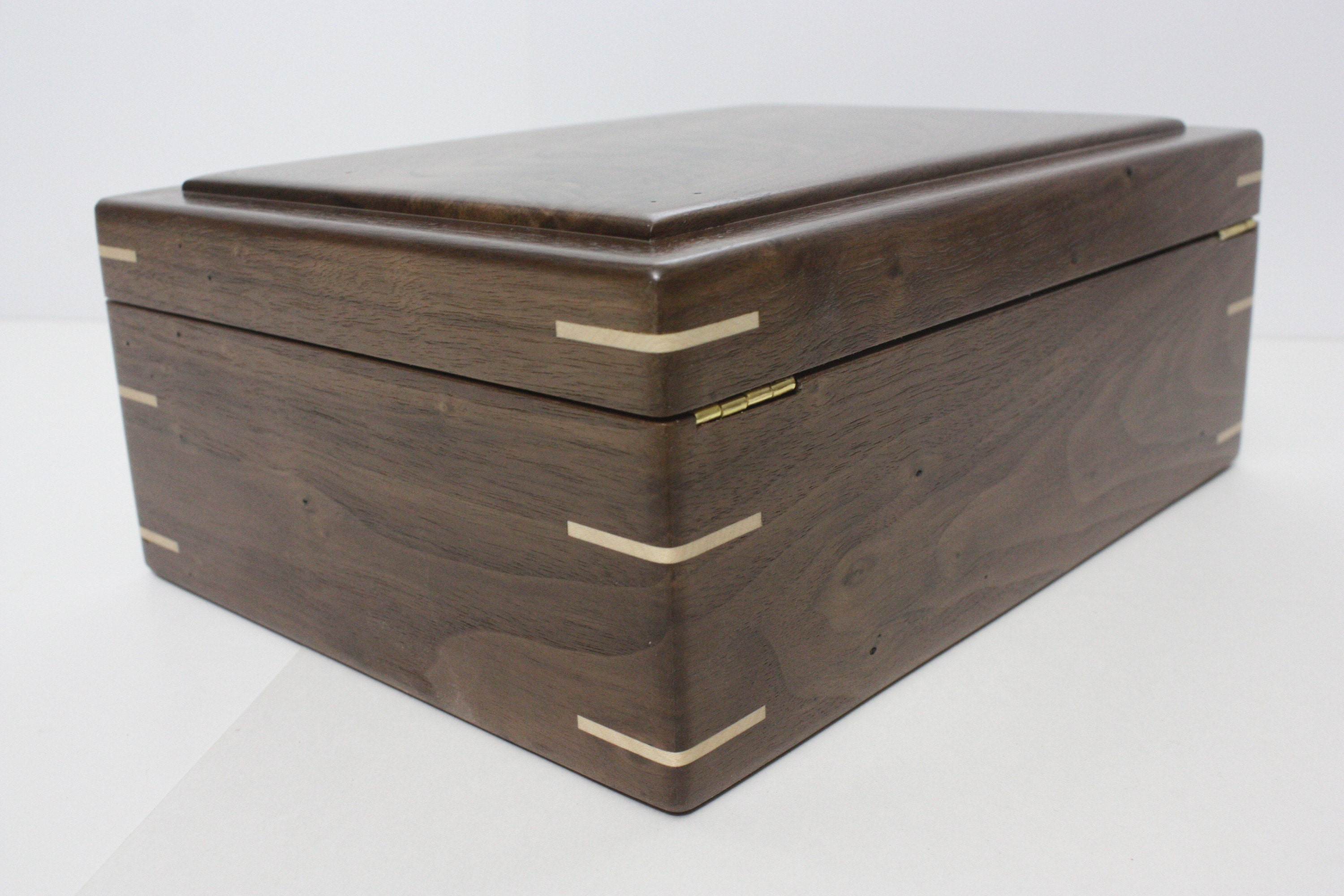Handmade Locking Box with Quadrant Hinges