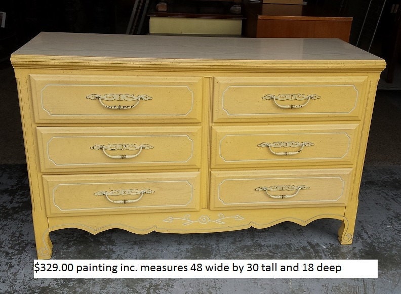 vintage french provincial dresser, chest, bedroom, french country, vintage baby nursery