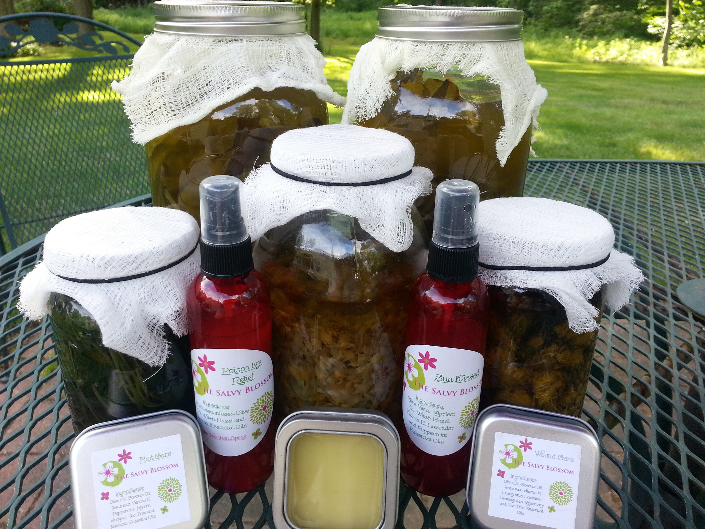 Home Health Aid Oil Infusions, Salves and Sprays