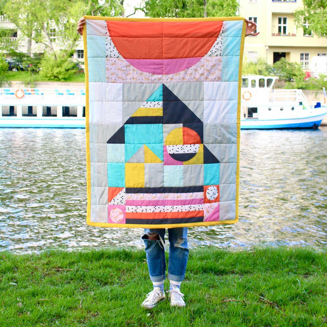 Quilt by Karolin Reichardt / Boat and Balloon