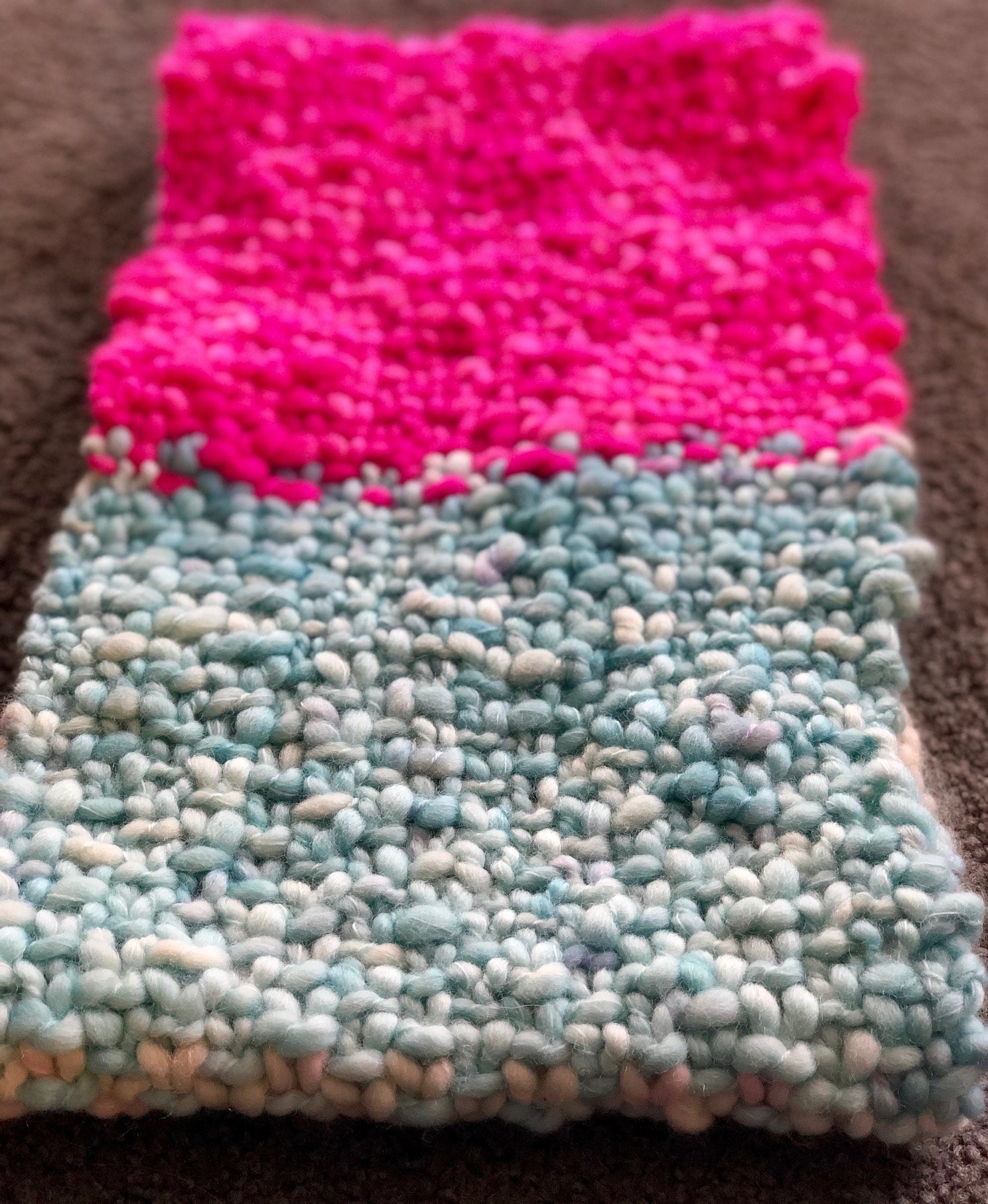 Linen stitch cowl
