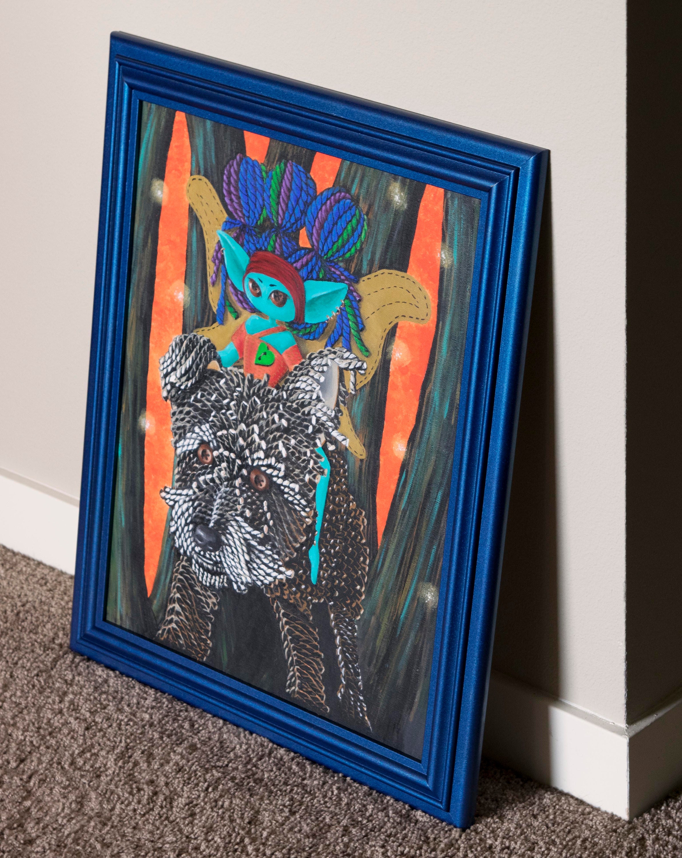 Wise Warrior Stitched Heart Art Muse
