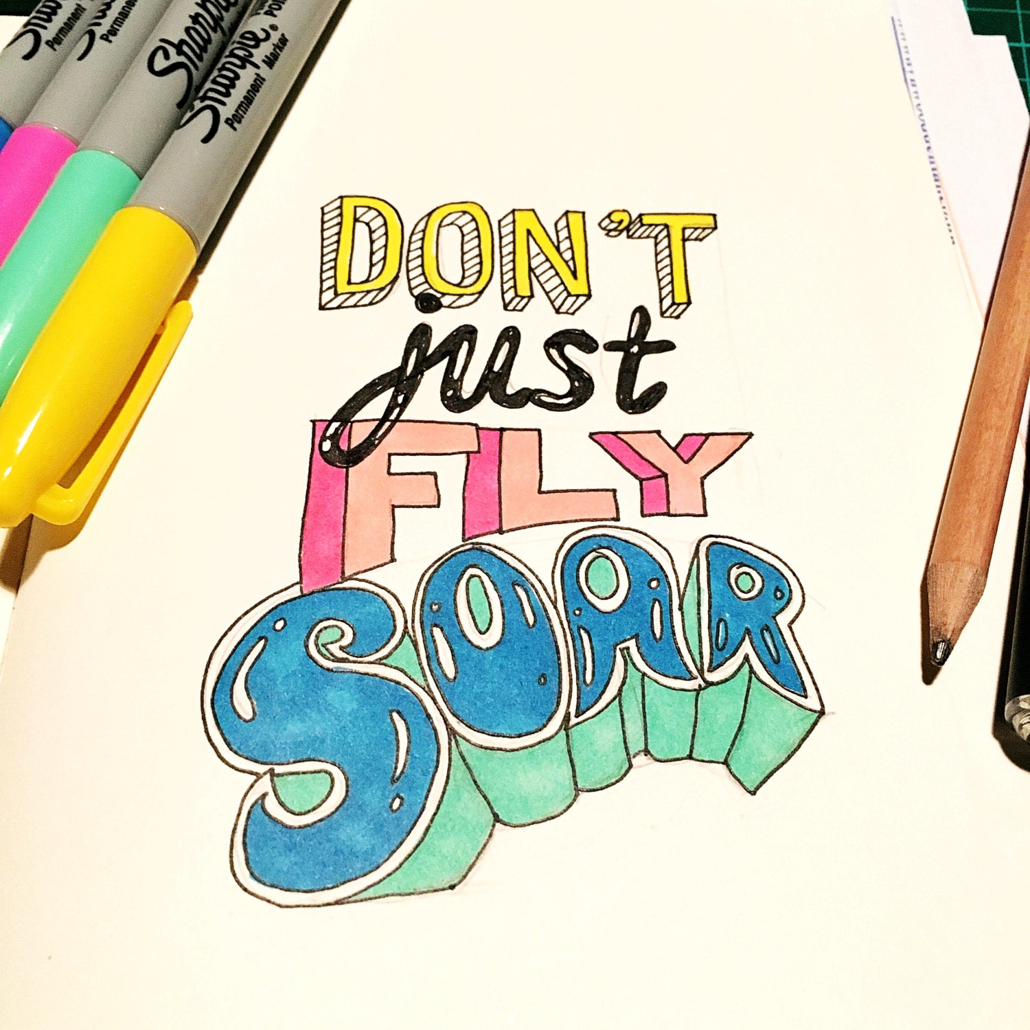 Dont just fly soar colour