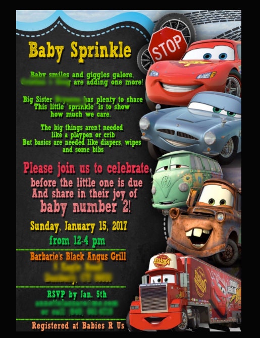 Baby sprinkle invitation
