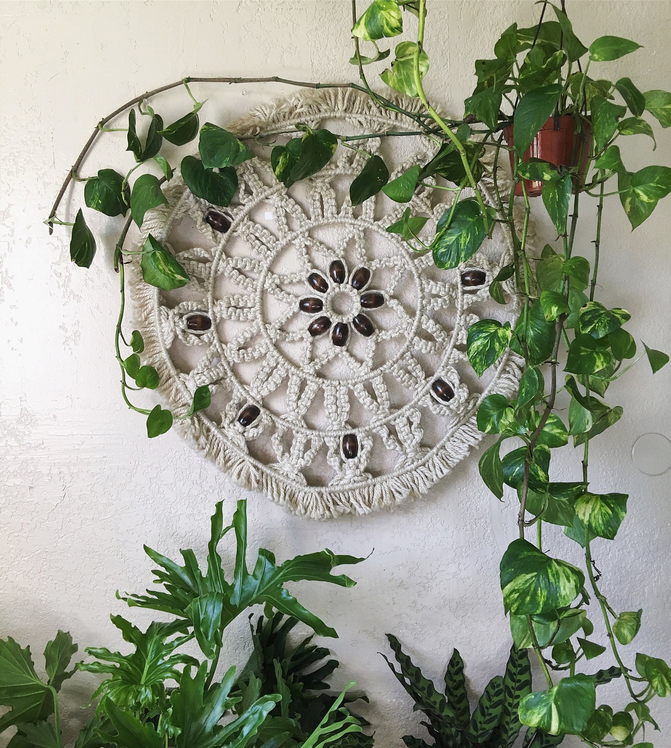 Large Woven Macrame Wall Hanging