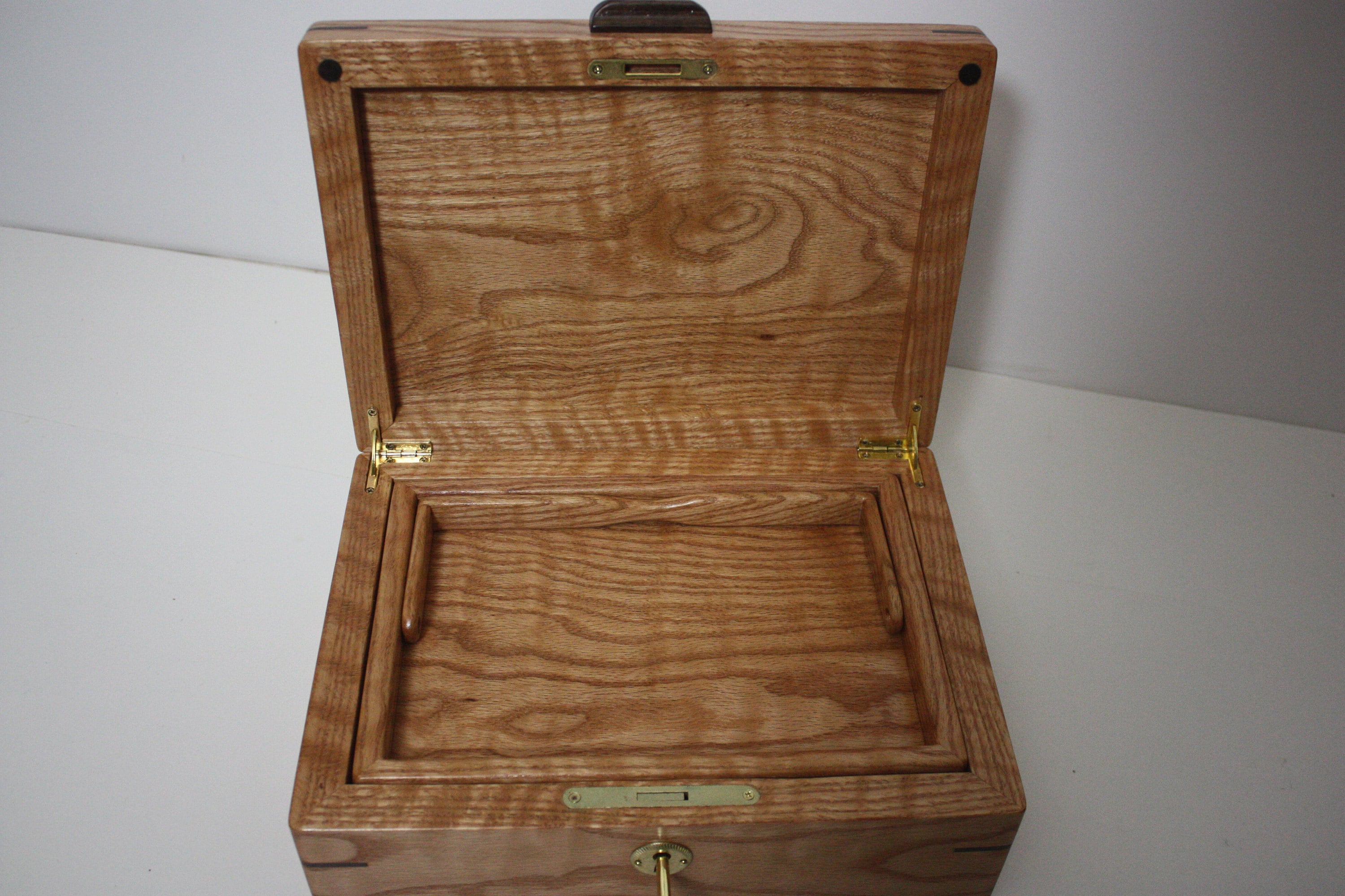 Red Oak Locking Box For Sale