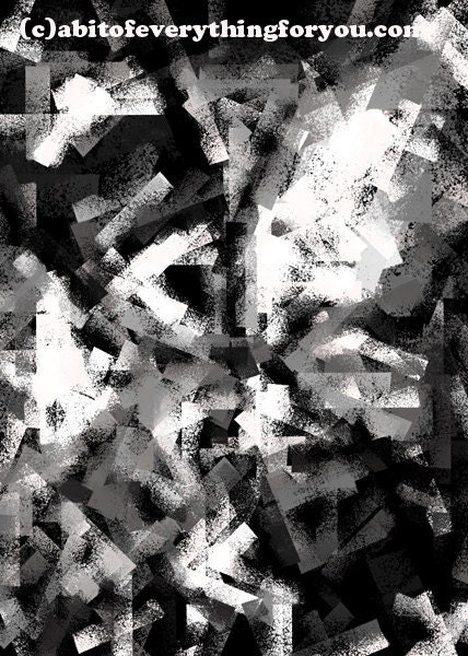 Black and white abstract art chalk strokes