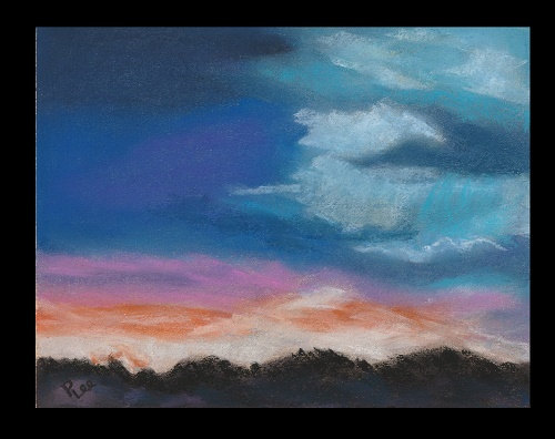 Amazing Colors of the Sky original pastel painting