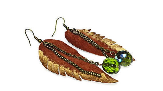 gunadesign leather earrings