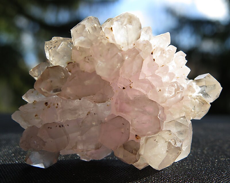 A rare crystallized Rose Quartz, Brazil