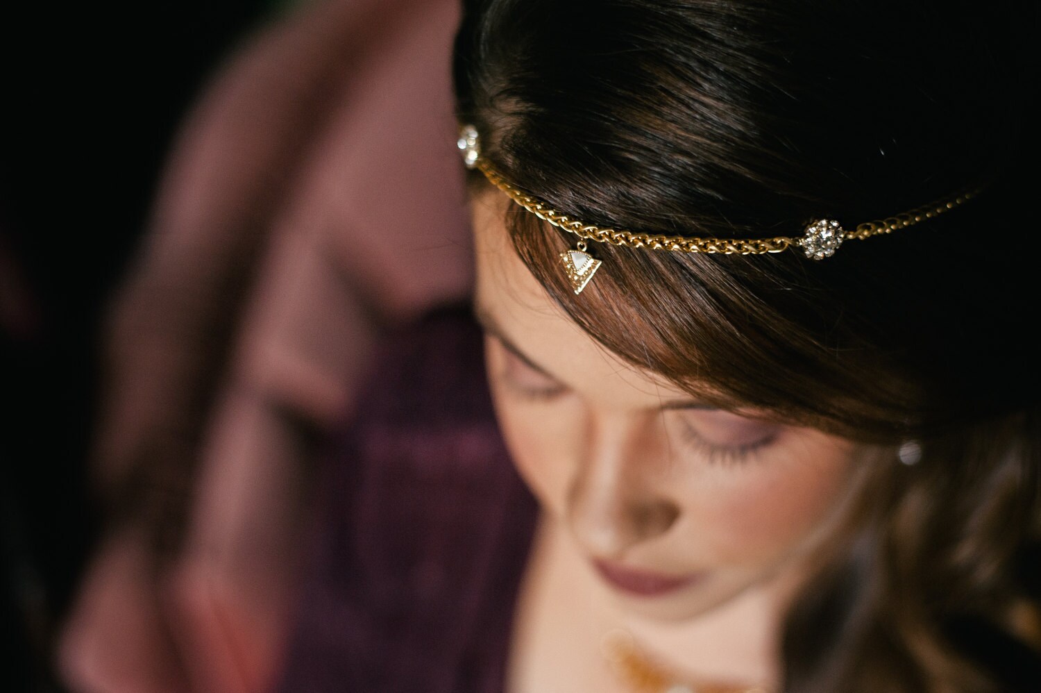 aya triangle bohemian headpiece