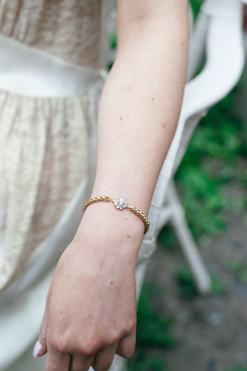 zellige gold bracelet