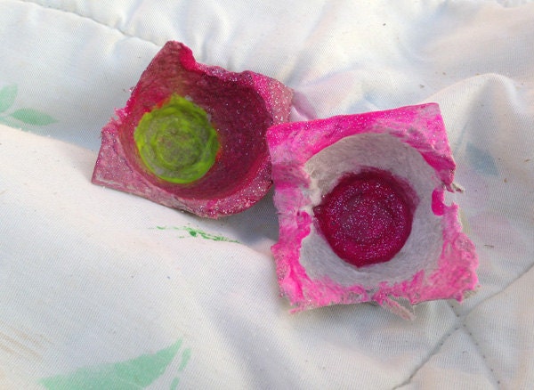 Easy Egg Carton Flower Wreath Kids Craft