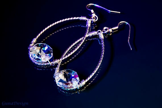Chandelier Crystal Bead Earrings