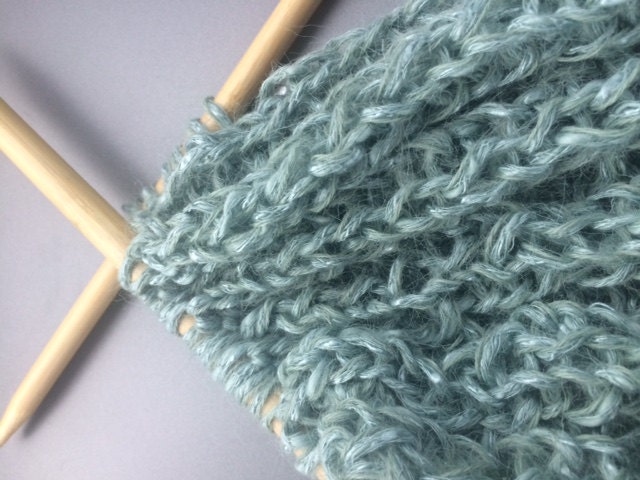 Blue soft yarn