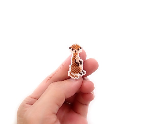 Meerkat Bead Charm by Bead Crumbs