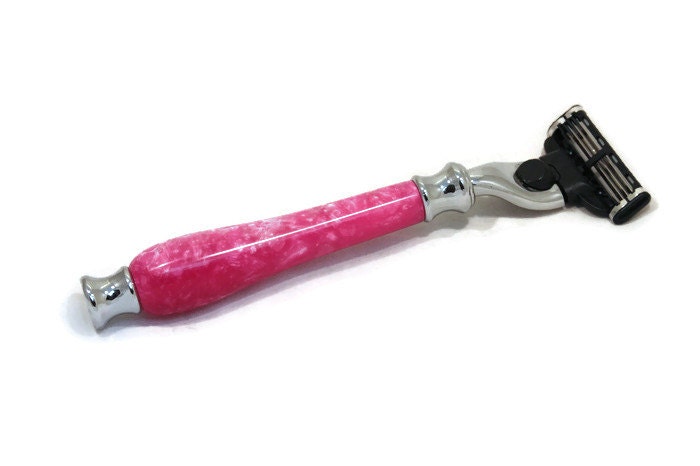 pink custom made razor