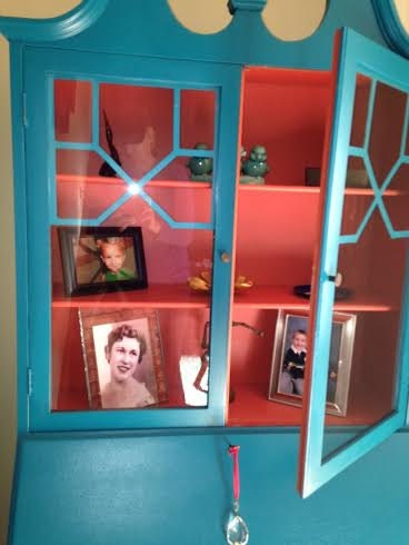 vintage painted shabby chic china cabinet, rustic, farmhouse, country, beach cottage storage breakfront, hutch
