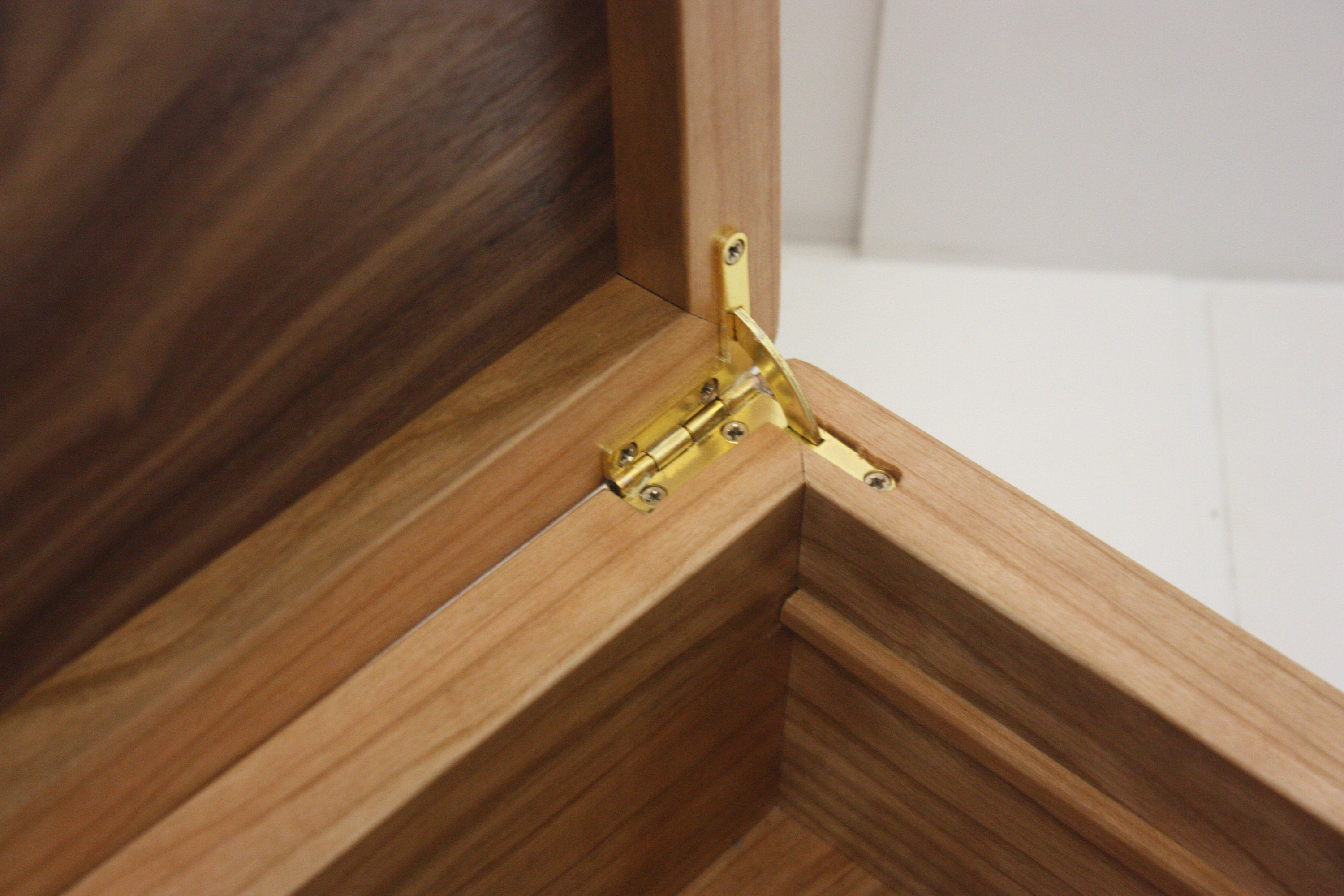 Cherry Wood Box with Quadrant Hinges