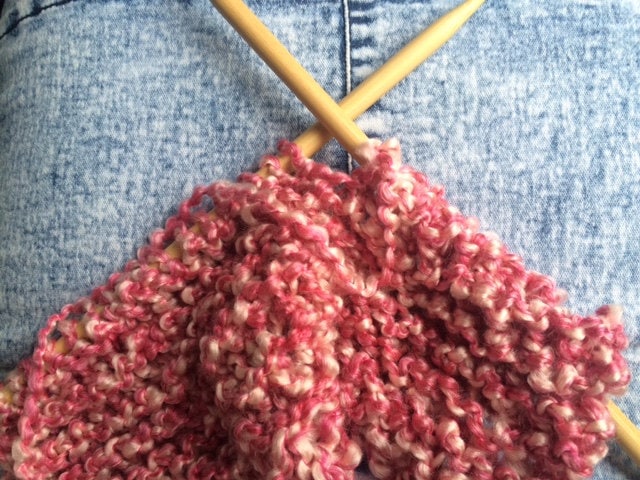 Pink Confetti Yarn.