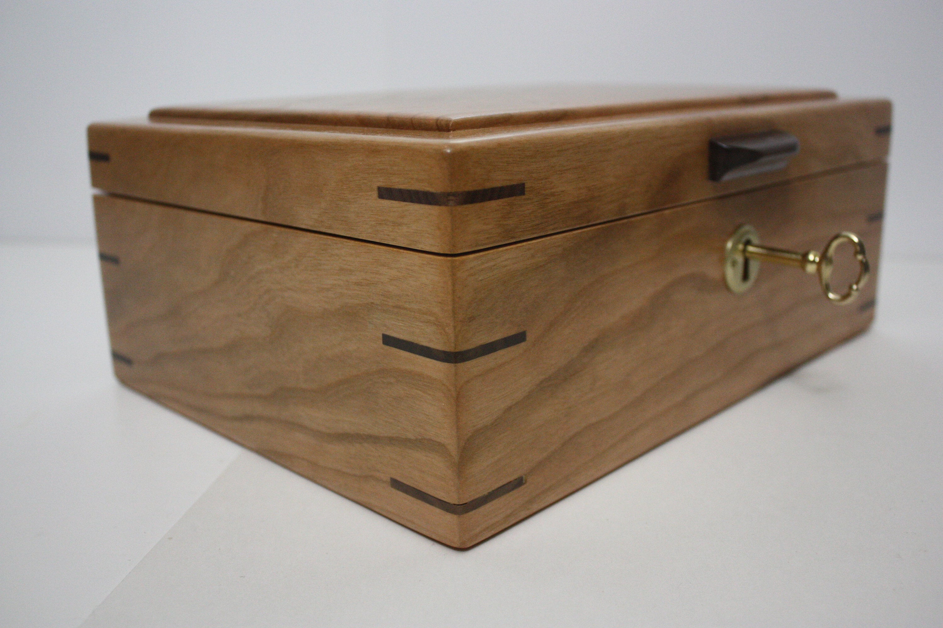Cherry Wood Locking Box